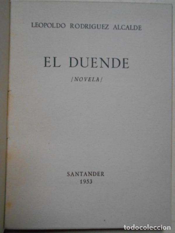 Libros: EL DUENDE. Novela. - RODRIGUEZ ALCALDE, Leopoldo. - Foto 3