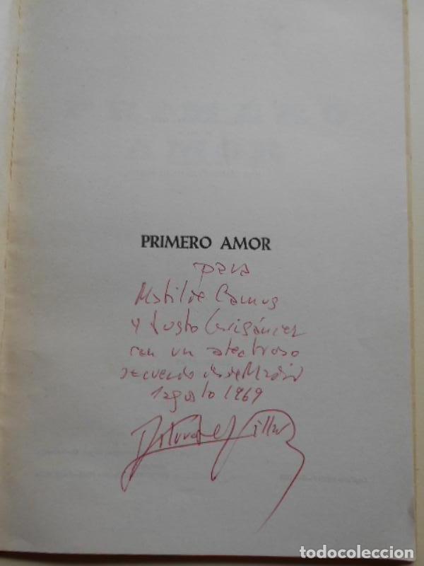 Libros: PRIMERO AMOR. (Dedicado) - VILLAR, Arturo del. - Foto 2