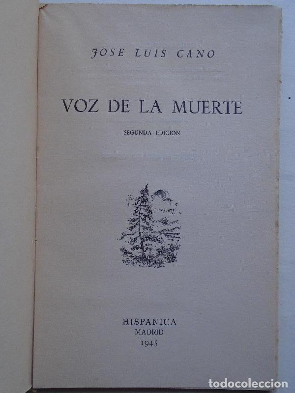 Libros: Voz de la Muerte (1940-1944) - Cano, Jos&eacute; Luis. - Foto 2