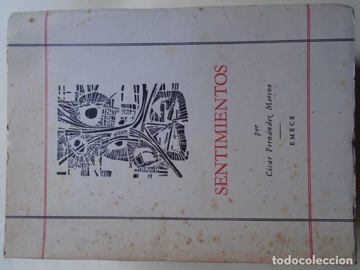 Libros: Sentimientos (Dedicatoria aut&oacute;grafa). - Fern&aacute;ndez Moreno, C&eacute;sar. - Foto 1