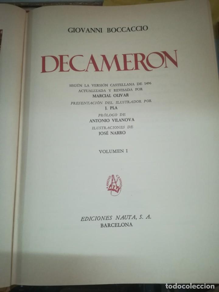 Libros: DECAMERON GIOVANNI BOCCACCIO,EDICIONES NAUTA. - Foto 4