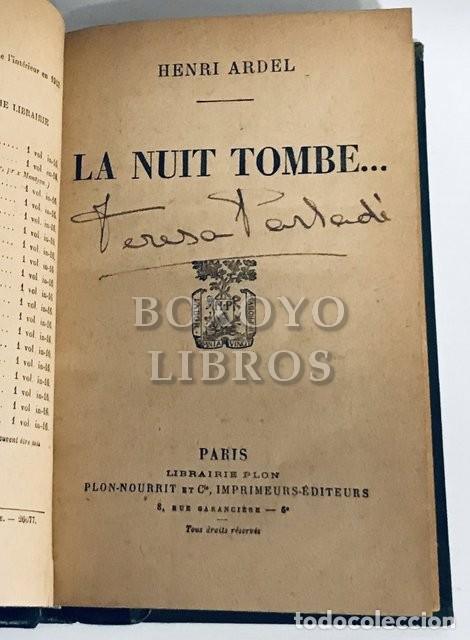 Libros: ARDEL, Henri. La nuit tombe... - Foto 2
