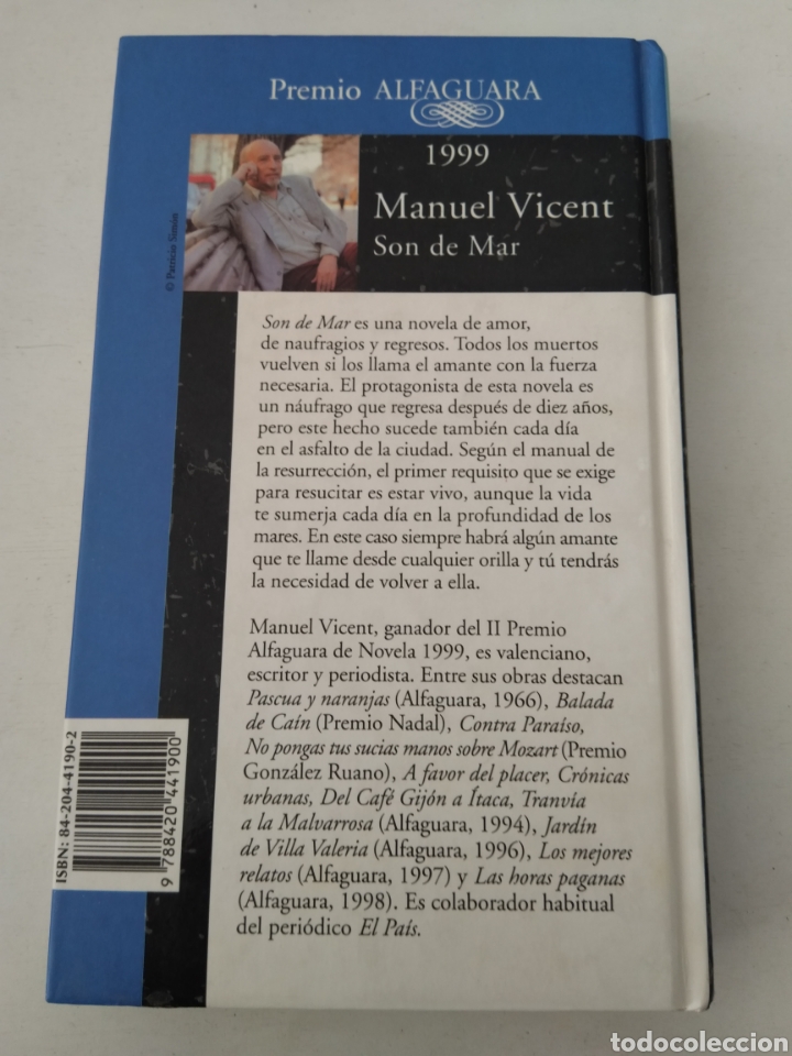 Libros: SON DE MAR/MANUEL VICENT - Foto 2