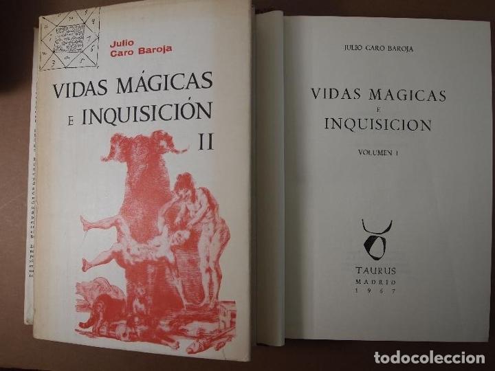 Libros: VIDAS M&Aacute;GICAS E INQUISICI&Oacute;N. - Caro Baroja, Julio. - Foto 1