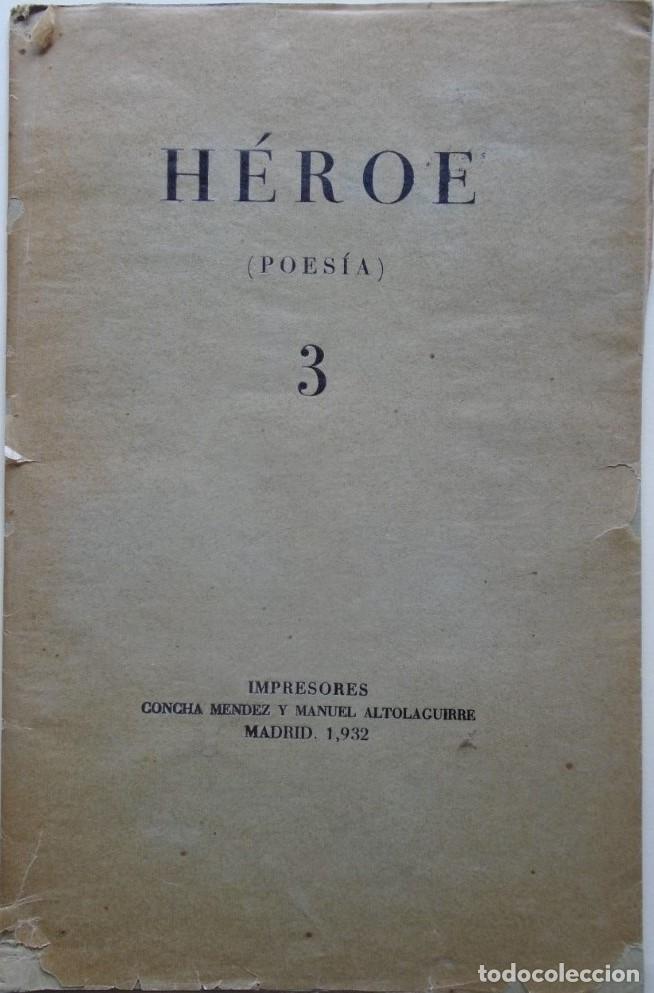 Libros: H&eacute;roe (Poes&iacute;a). 3. - - Foto 1