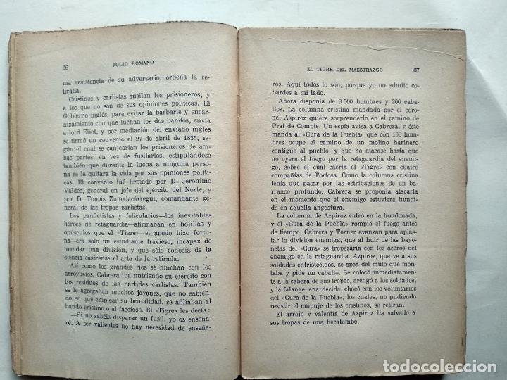 Libros: Cabrera, el Tigre del Maestrazgo. (Ejemplar dedicado). - Romano, Julio. - Foto 4