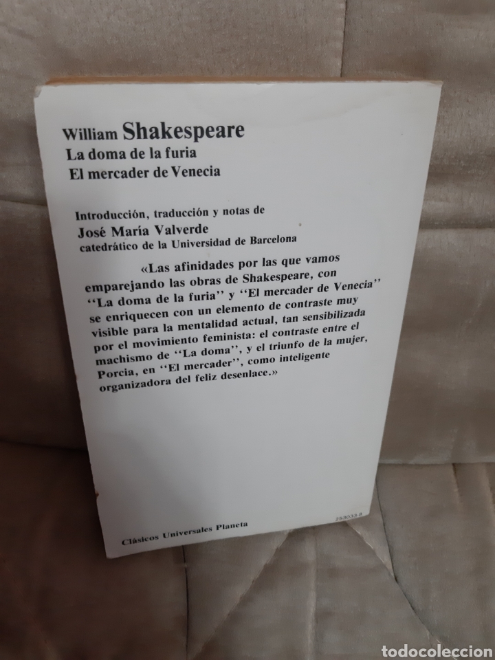 Libros: Libro La Doma de la Furia/El Mercader de Venecia (Editorial Planeta) - Foto 2