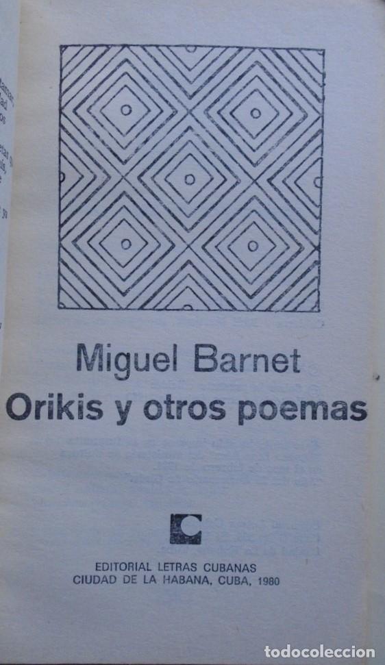 Libros: Okiris y otros Poemas. - Barnet, Miguel. - Foto 3