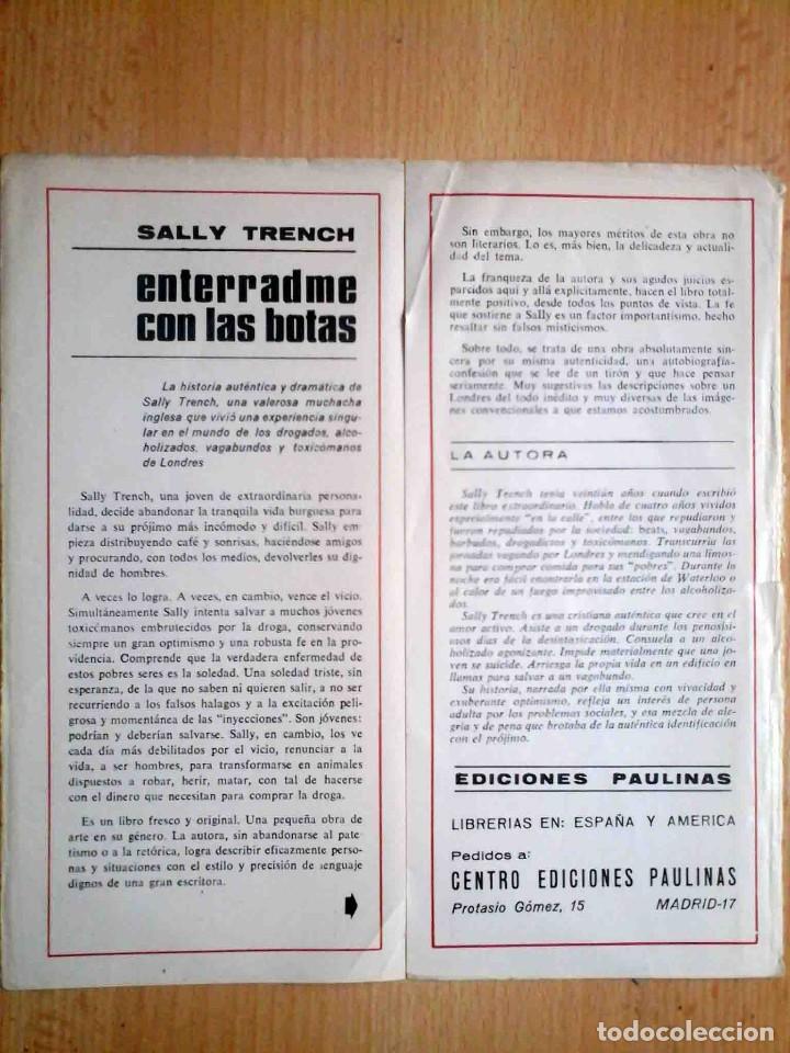 Libros: Enterradme con las botas (Sally Trench) + Folletos. Ediciones Paulinas. - Foto 5
