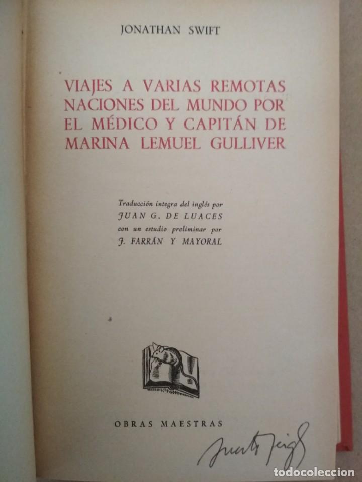 Libros: Viajes de Gulliver, Joaqu&iacute;n Gil 1945 , libro - Foto 3