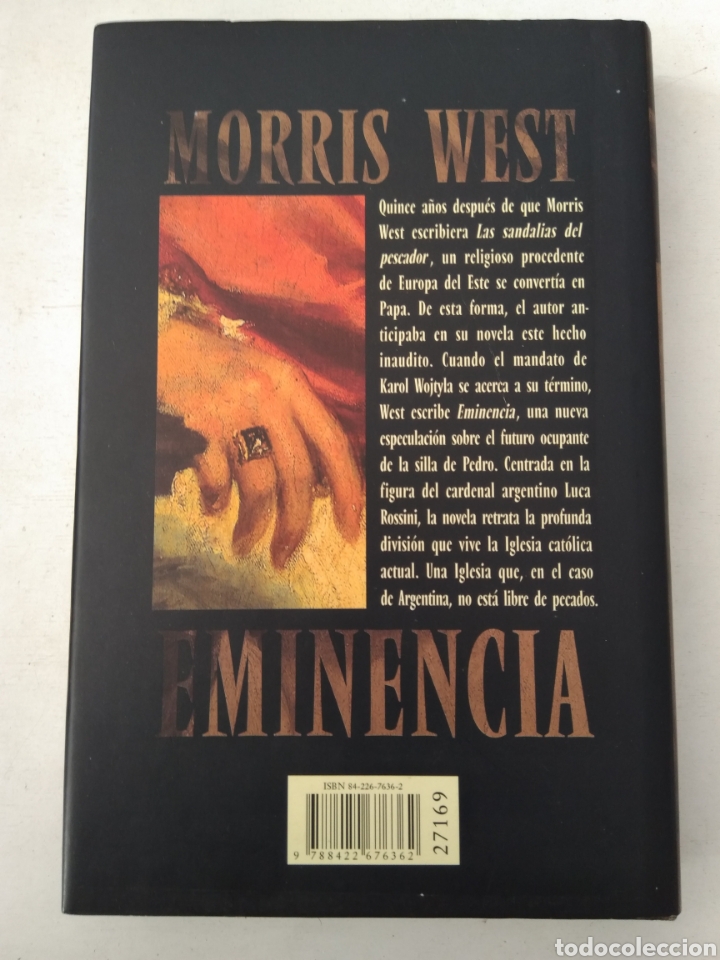 Libros: EMINENCIA/MORRIS WEST - Foto 2