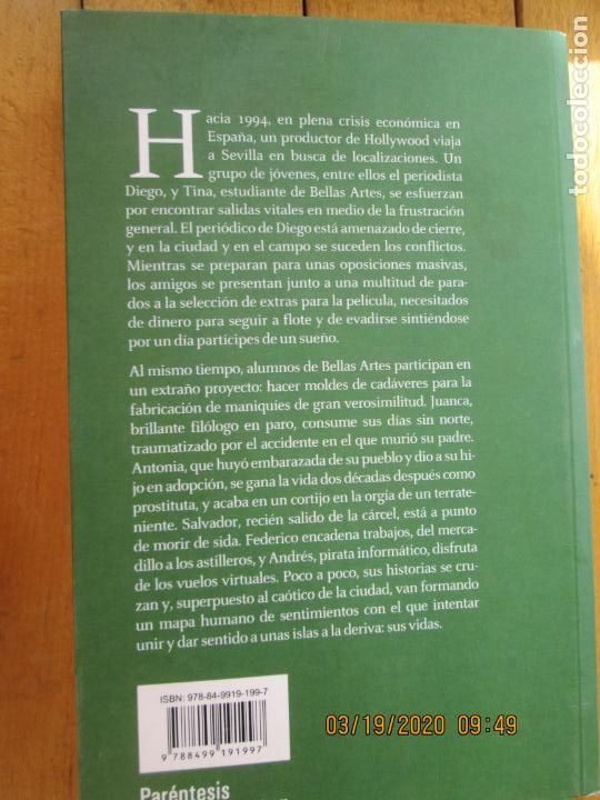 Libros: CAPITAL SUR - EDUARDO DEL CAMPO - PAR&Eacute;NTESIS EDITORIAL 2011. - Foto 3