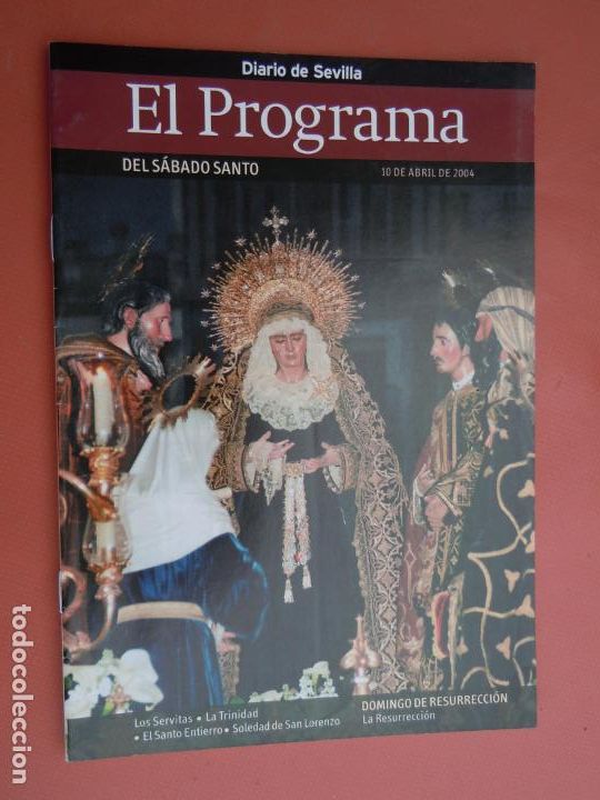 Libros: EL PROGRAMA , DIARIO DE SEVILLA SABADO SANTO 10-04-2004 - Foto 1