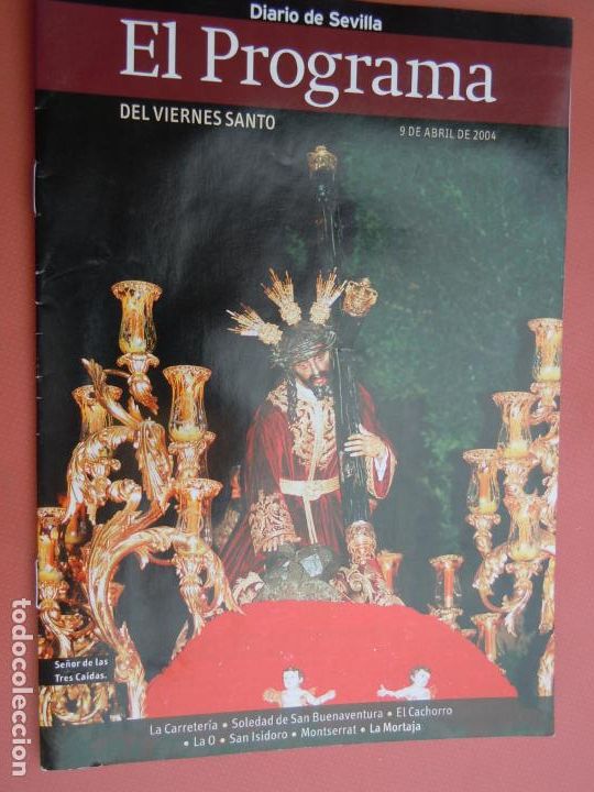 Libros: EL PROGRAMA , DIARIO DE SEVILLA VIERNES SANTO  O9-04-2004 - Foto 1