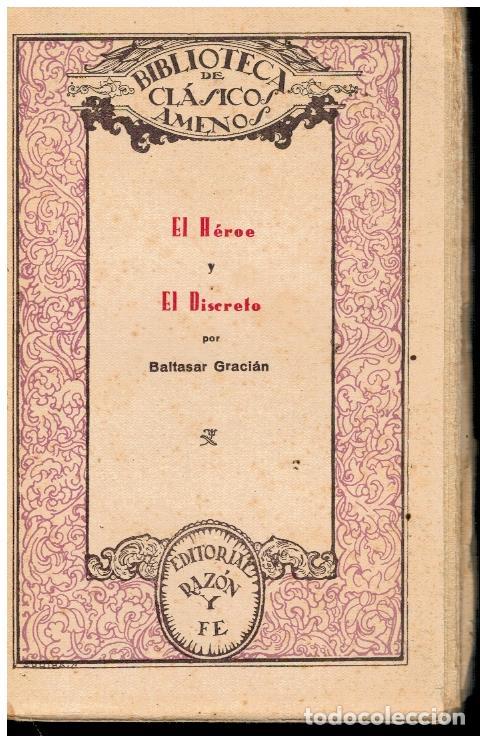 Libros: EL H&Eacute;ROE / EL DISCRETO. - Foto 1