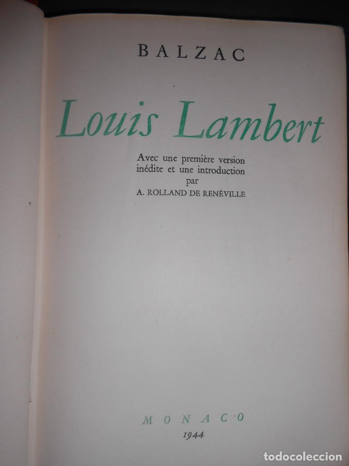 Libros: BALZAC.- - Louis Lambert. - Foto 1