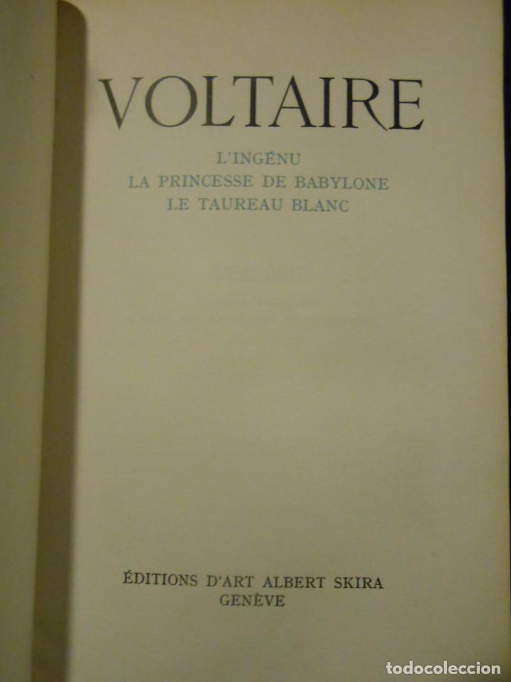 Libros: VOLTAIRE.- - Voltaire. Lingenu. La princesse de Babylone. Le taureau blanc. - Foto 1