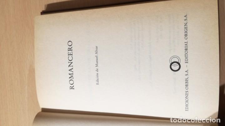Libros: ROMANCERO - EDICION MANUEL ALBAR	 ORBIS	P104 - Foto 4