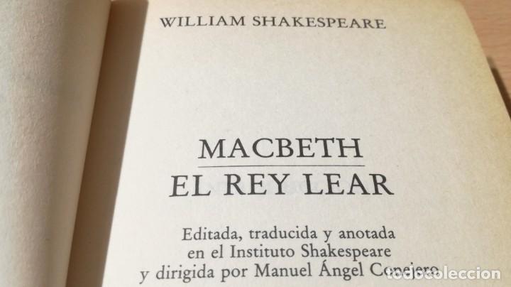 Libros: MACBETH - EL REY LEAR - WILLIAM SHAKESPEARE	 ORBIS	P104 - Foto 3