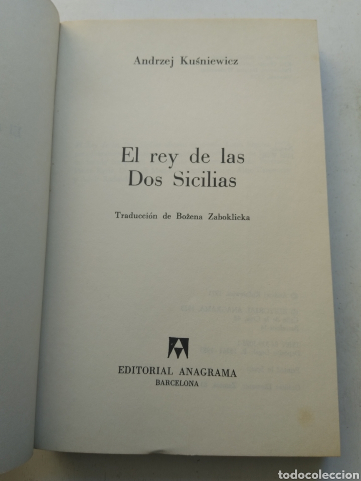Libros: EL REY DE LAS DOS SICILIAS/ANDRZGJ KUSNIEWICZ - Foto 2