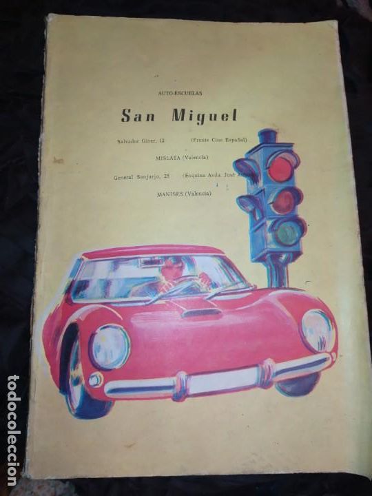 Libros: ANTIGUO LIBRILLO LIBRO AUTOESCUELA TEST SAN MIGUEL MISLATA MANISES SIN TRASERA
