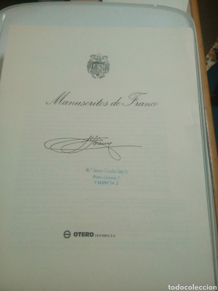 Libros: MANUSCRITOS DE FRANCO - Foto 3