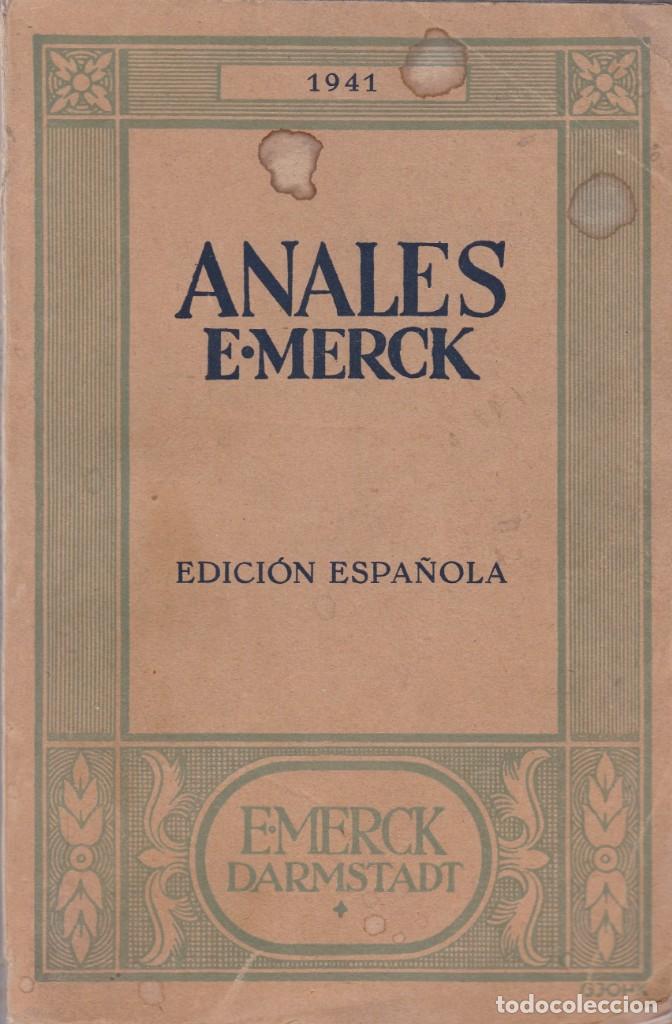 Libros: ANALES E.MERCK - EDICION ESPA&Ntilde;OLA 1941 - Foto 1