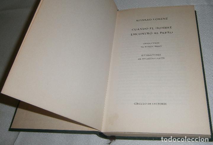 Libros: cuando el hombre encontro al perro Konrad Lorenz a&ntilde;o 1983 - Foto 1
