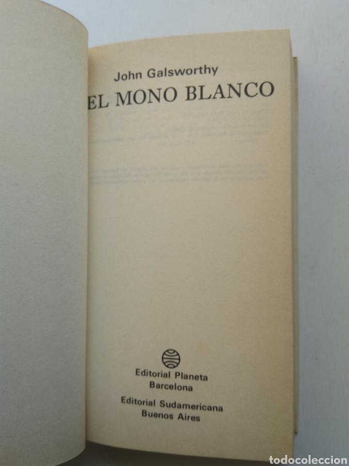 Libros: EL MONO BLANCO/JOHN GALSWORTHY - Foto 2