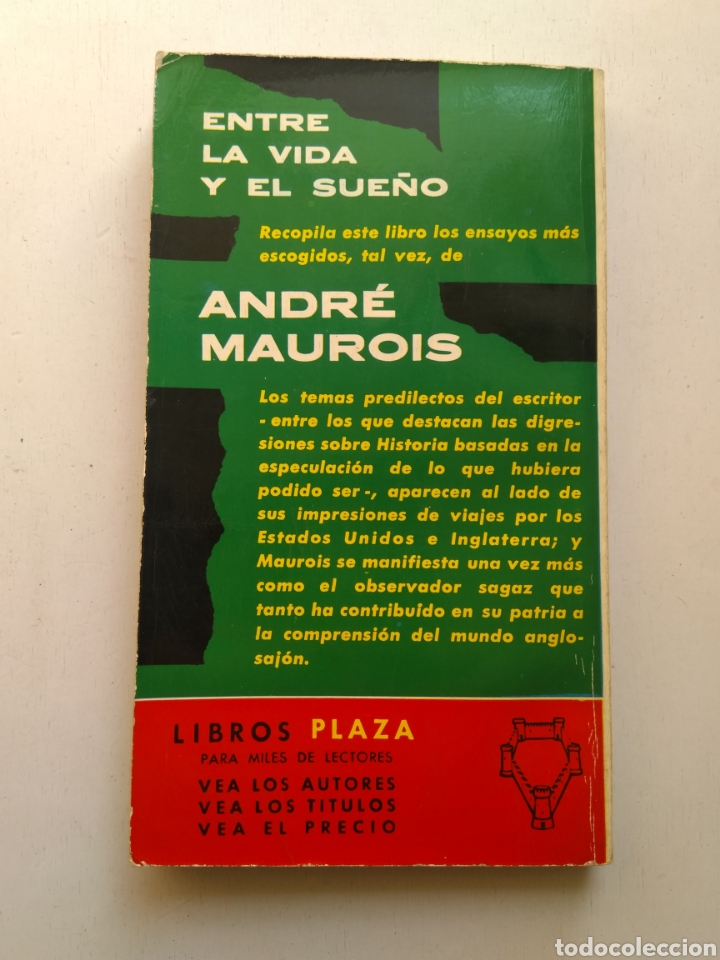 Libros: ENTRE LA VIDA Y EL SUE&Ntilde;O/ANDR&Eacute; MAUROIS - Foto 2