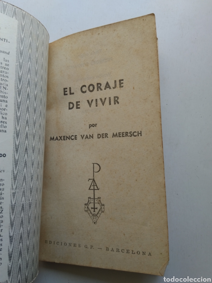 Libros: EL CORAJE DE VIVIR/MAXENCE VAN DER MERCH - Foto 2
