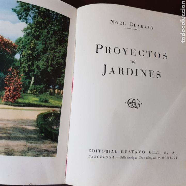 Libros: PROYECTOS DE JARDINES 1953 NOEL CLARASO - Foto 2