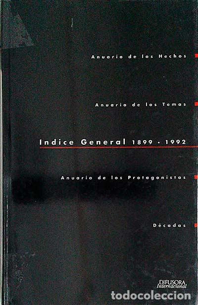 Libros: &Iacute;ndice General 1899-1992 - vvaa - Foto 1