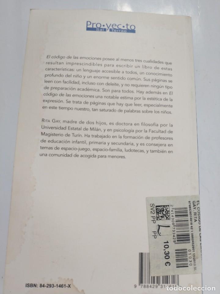 Libros: EL CODIGO DE LAS EMOCIONES.- RITA GAY - Foto 5