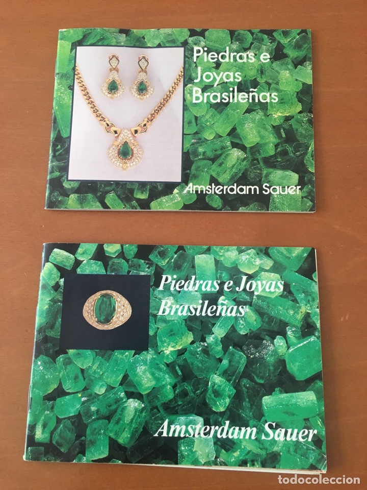 Libros: LOTE DE 2 CAT&Aacute;LOGOS PIEDRAS E JOYAS BRASILE&Ntilde;AS AMSTERDAM SAUER