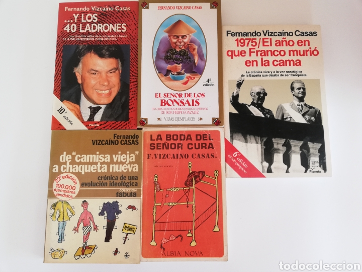 Libros: FERNANDO VIZCA&Iacute;NO CASAS. 5 LIBROS. - Foto 1