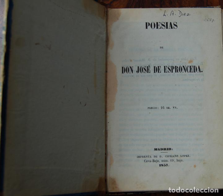 Libros: POES&Iacute;AS - DON JOS&Eacute; DE ESPRONCEDA - Foto 1