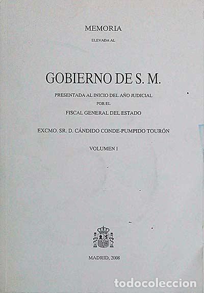 Libros: Memoria elevada al Gobierno de S. M. Volumen I - VVAA - Foto 1