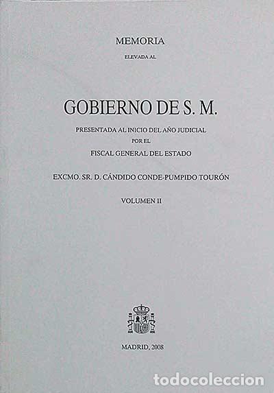 Libros: Memoria elevada al Gobierno de S. M. Volumen II - VVAA - Foto 1