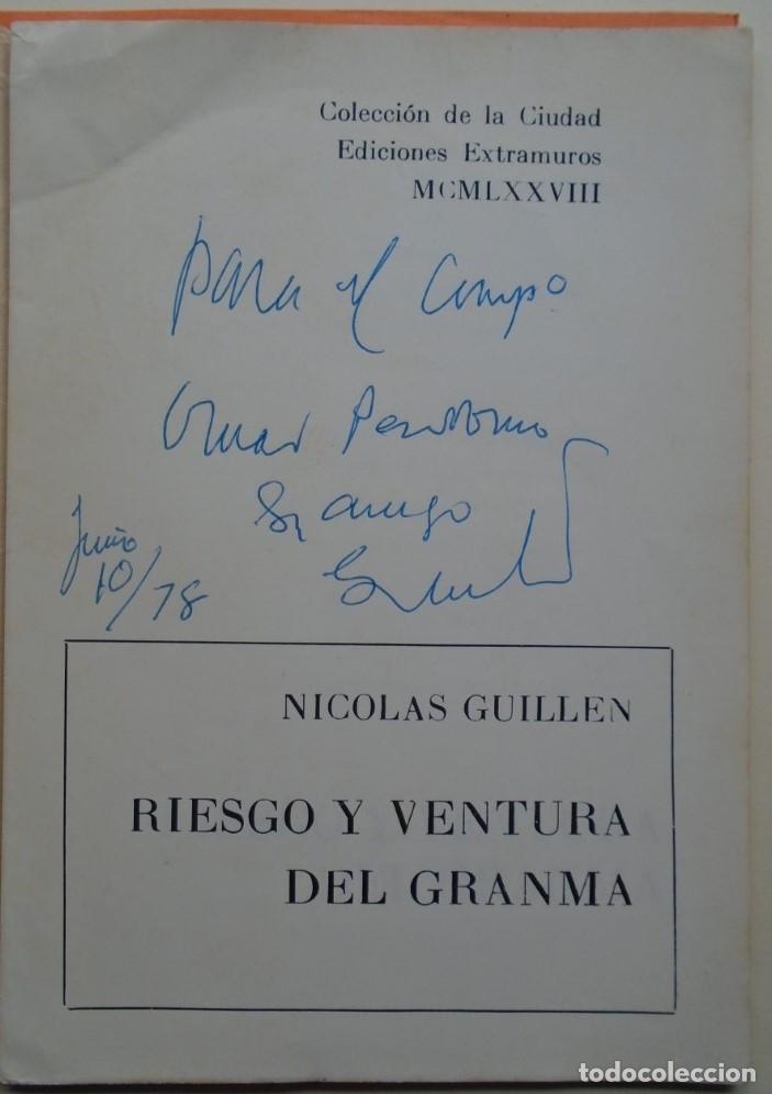 Libros: Riesgo y Ventura del Granma. - Guill&eacute;n, Nicol&aacute;s. - Foto 2