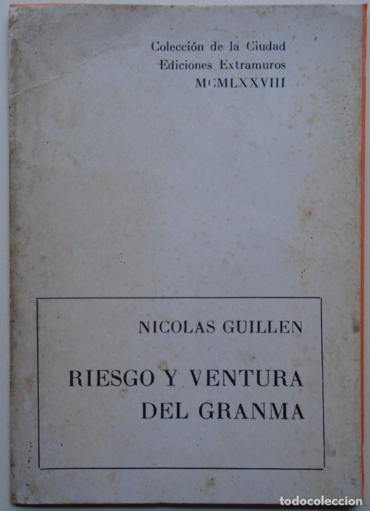 Libros: Riesgo y Ventura del Granma. - Guill&eacute;n, Nicol&aacute;s. - Foto 1