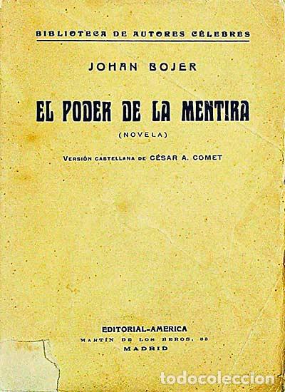 Libros: El poder de la mentira - Johan Bojer - Foto 1