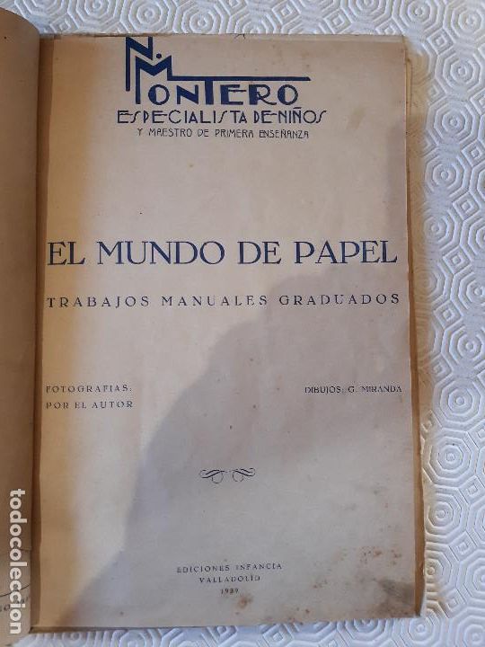 Libros: LIBRO PAPIROFLEXIA. EL MUNDO DE PAPEL 1939. EDICIONES INFANCIA. - Foto 3