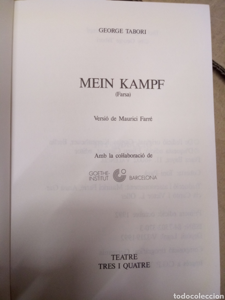Libros: MAIN KAMPF - TABORI.George - Foto 2