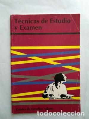 Libros: T&Eacute;CNICAS DE ESTUDIO Y EX&Aacute;MEN - Centro de Estudios Adams - Foto 1