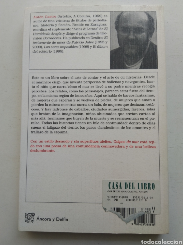 Libros: GOLPES DE MAR/ANT&Oacute;N CASTRO - Foto 3