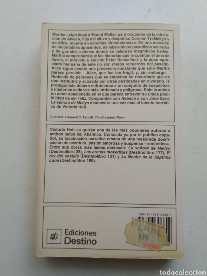 Libros: LA SE&Ntilde;ORA DE MELLYN/VICTORIA HOLT - Foto 3