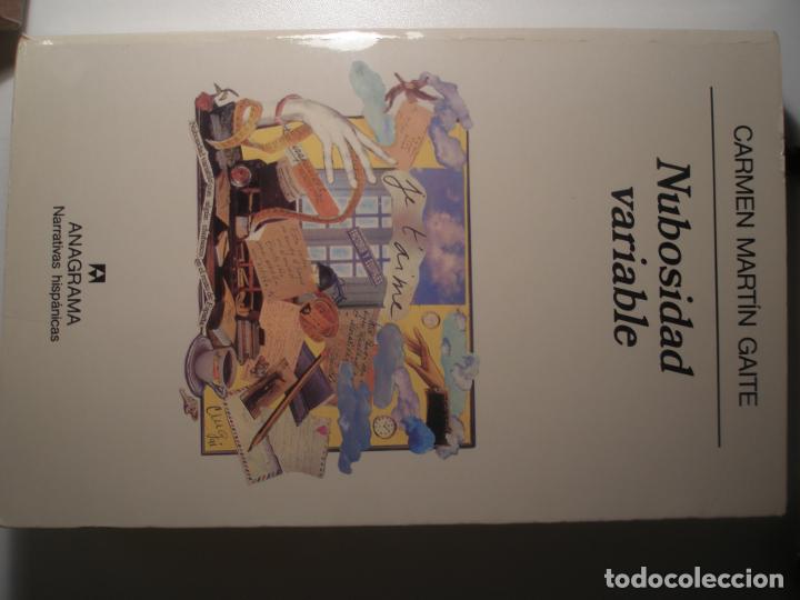 Libros: Martin Gaite, Carmen  Nubosidad variable  Anagrama  1994 - Foto 1