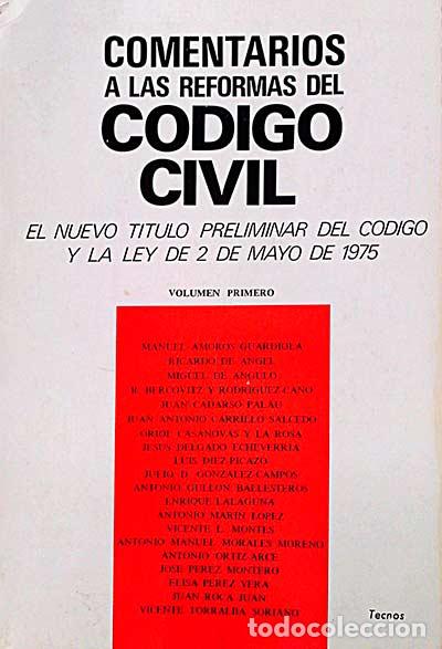 Libros: Comentarios a las reformas del c&oacute;digo civil. Vol. 1 - Varios - Foto 1