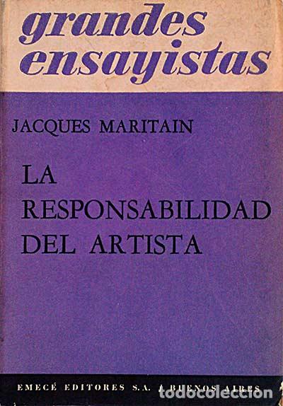 Libros: La responsabilidad del artista - Maritan, Jacques - Foto 1